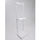 Пристінний торговий стелаж із перфорацією 8608 Пристінний торговий стелаж із перфорацією 8608